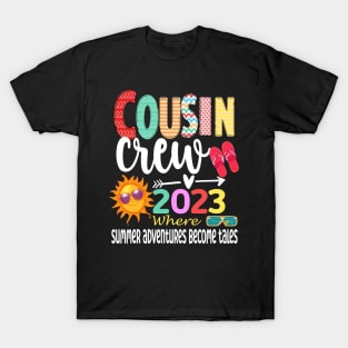 Cousin Crew 2023 Summer Vacation Beach Family Trip Matching T-Shirt